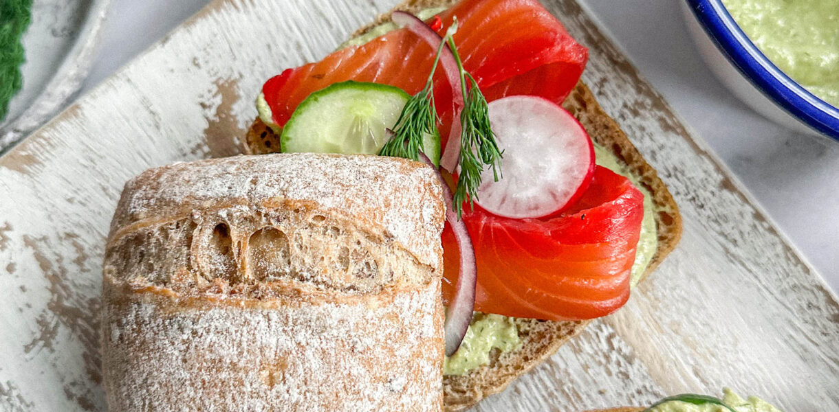 Scandi Style Salmon Rye Roll
